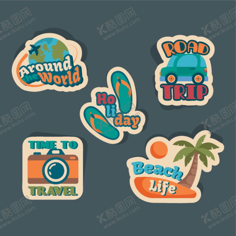 编号：42791309221318113691【酷图网】源文件下载-复古旅游标签