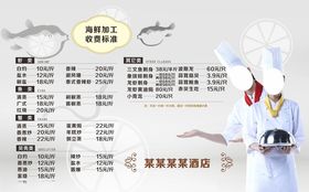 海鲜加工收费标准
