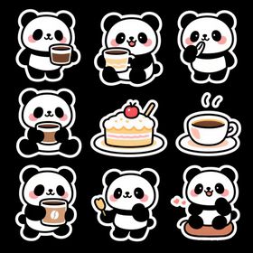 熊猫贴纸