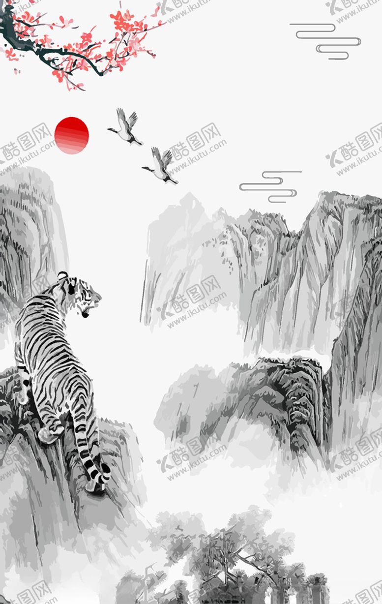编号：64646610181343337956【酷图网】源文件下载-国画