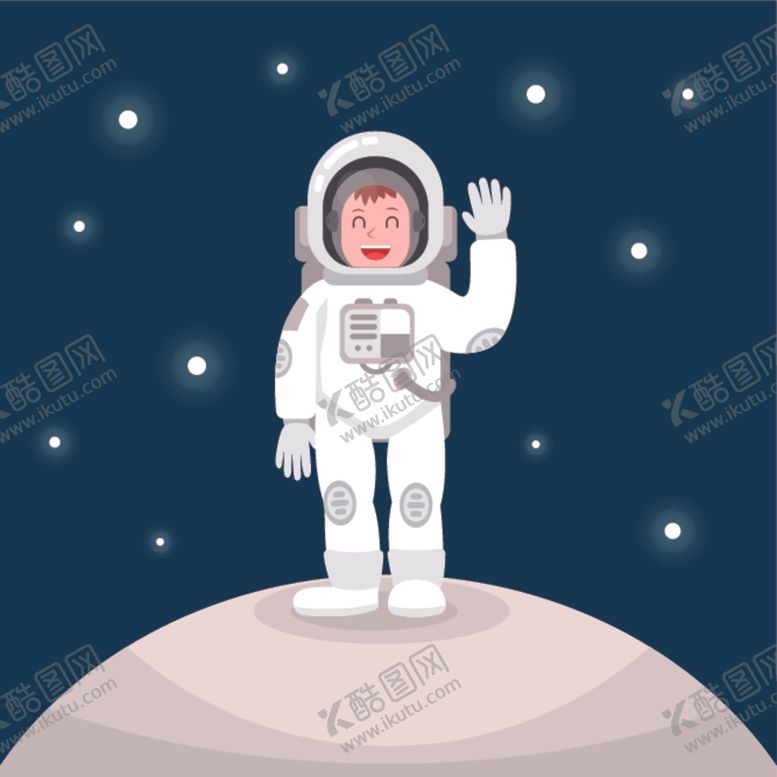 编号：62659710172335562237【酷图网】源文件下载-宇航员插画