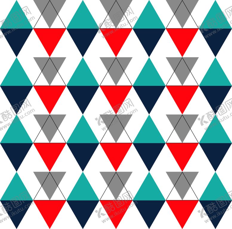 编号：82797409250045047365【酷图网】源文件下载-北欧无缝几何拼接图案