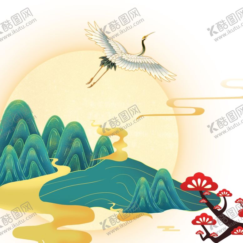 编号：34809601272329552259【酷图网】源文件下载-国潮海报元素