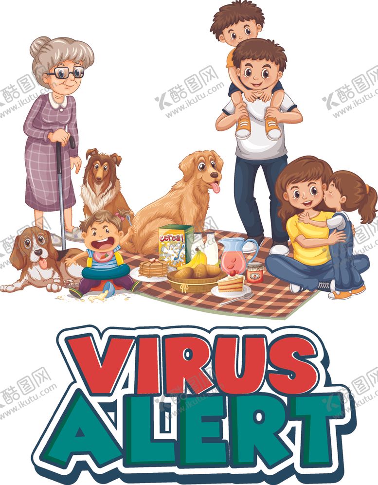编号：93811510131620161499【酷图网】源文件下载-卡通家庭