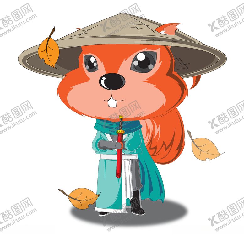 编号：59599609290647374285【酷图网】源文件下载-卡通矢量松鼠形象