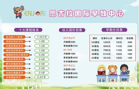 早教班价目表