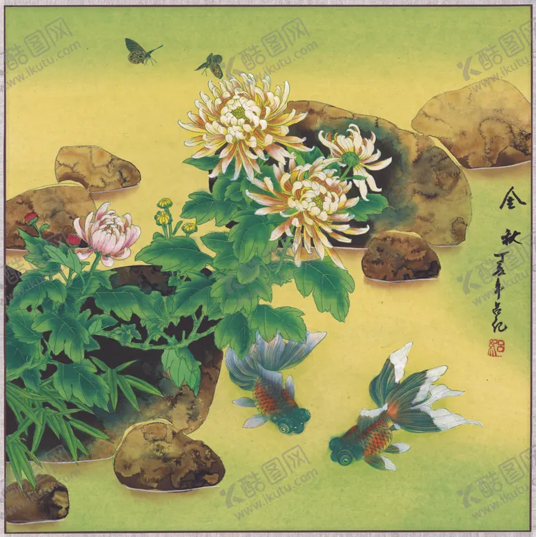 编号：34494706282035568850【酷图网】源文件下载-中式古典花鸟工笔画