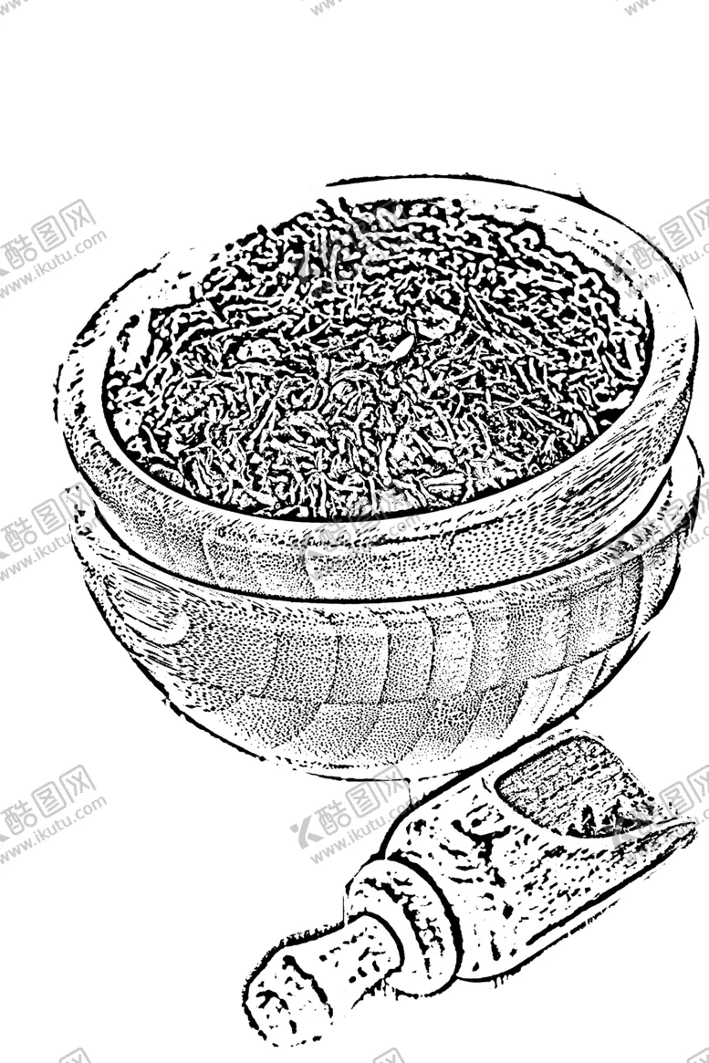 编号：61541812081449222774【酷图网】源文件下载-茶叶线描