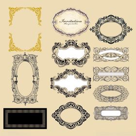 复古风格装饰性边框集合