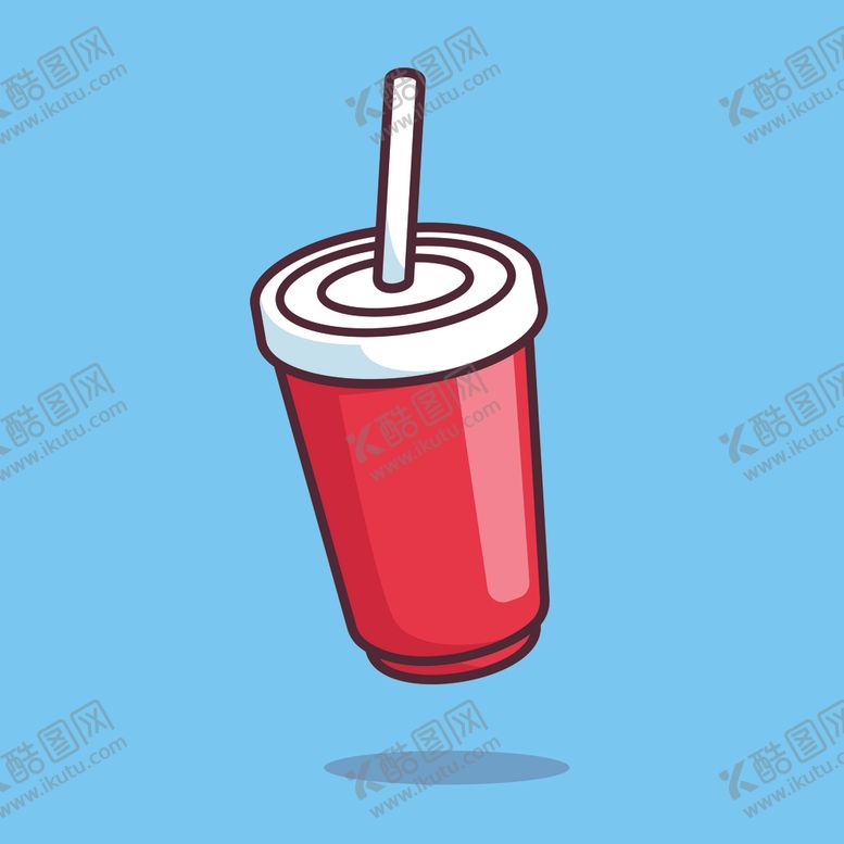 编号：88996602130628474586【酷图网】源文件下载-矢量卡通冷饮杯子