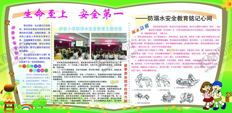 编号：10190709262021117771【酷图网】源文件下载-防止溺水展板