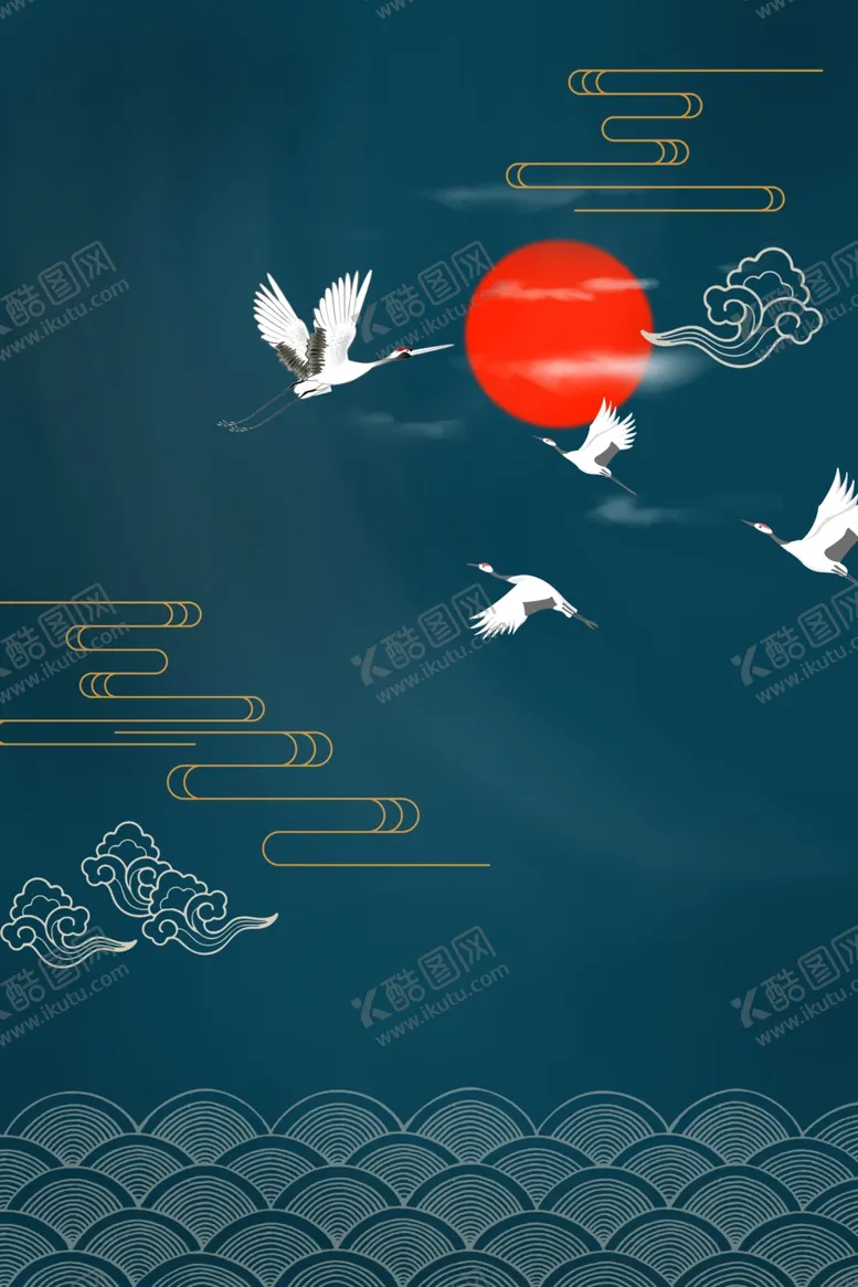 编号：80570507020813033132【酷图网】源文件下载-新中式海报背景