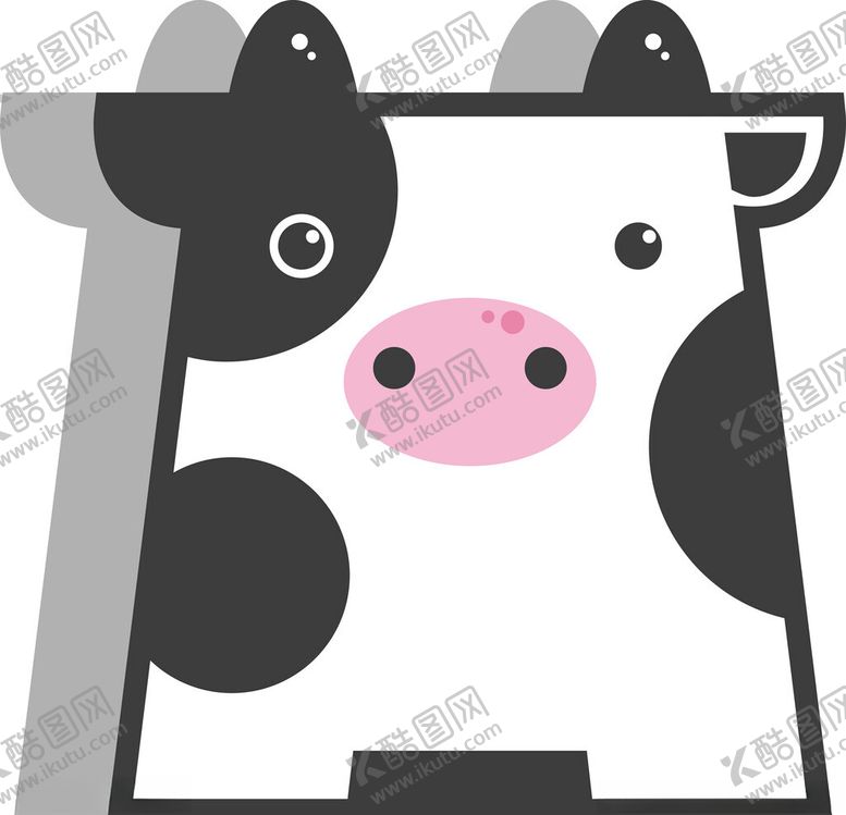 编号：10927001200101325698【酷图网】源文件下载-卡通奶牛