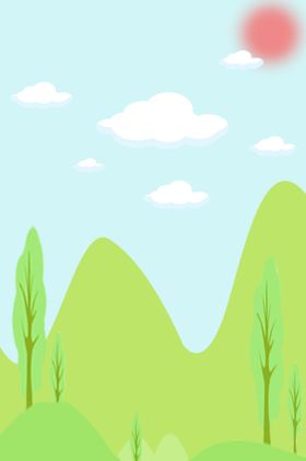 卡通山画