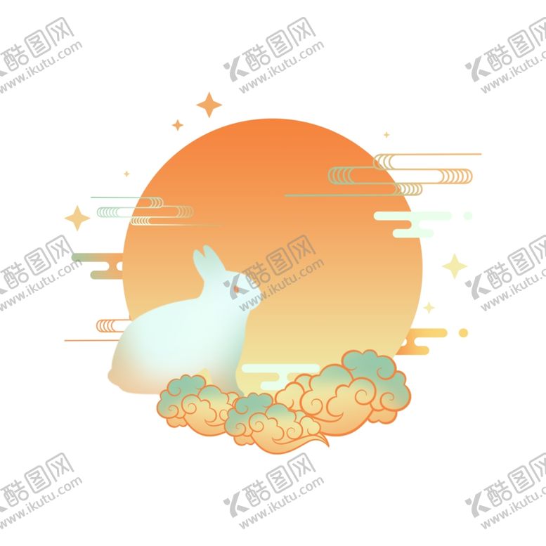 编号：49067712202153214754【酷图网】源文件下载-中秋玉兔  