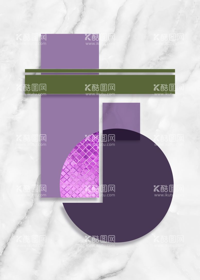 编号：93269411291448282684【酷图网】源文件下载-轻奢几何艺术挂画装饰画