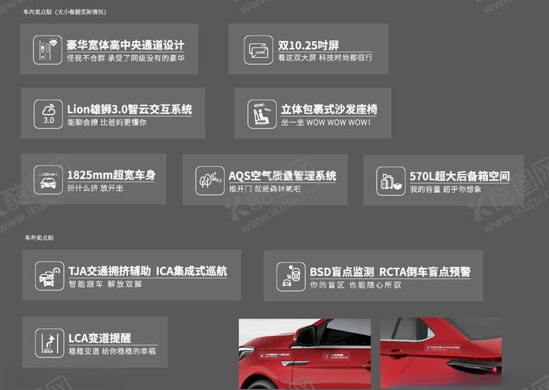 编号：81994709172103011040【酷图网】源文件下载-艾瑞泽5plus卖点贴