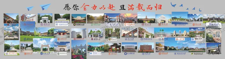 编号：67053803070915234775【酷图网】源文件下载-高校985大学高考文化墙