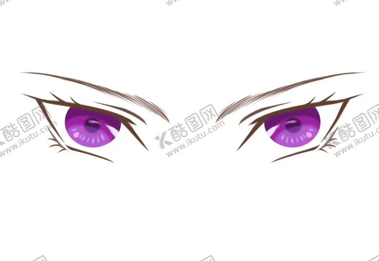 编号：32182401261605392044【酷图网】源文件下载-动漫 紫眼睛2 男人 插画 p