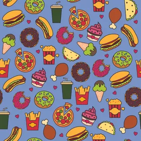 动植物无缝花纹