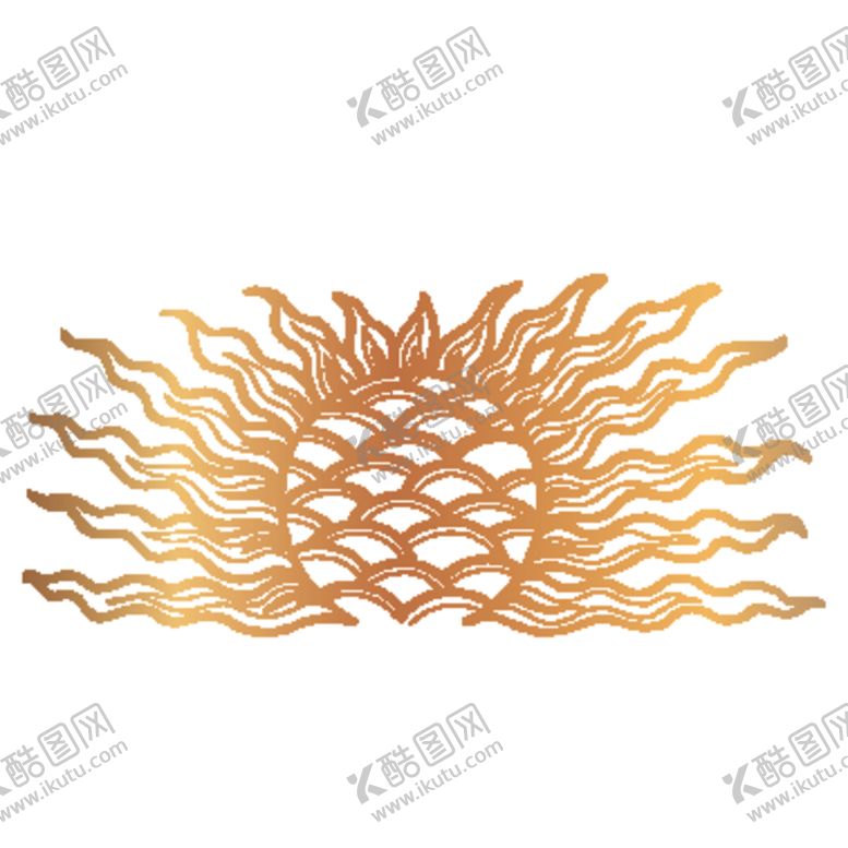 编号：62503510272040384363【酷图网】源文件下载-创意金色花纹图案设计