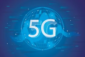 科技5g时代蓝色背景5G时代海报设计