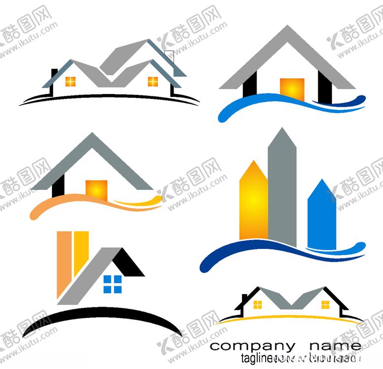 编号：67971305150020424851【酷图网】源文件下载-房子logo