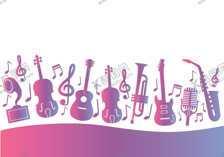 编号：18910904040428232105【酷图网】源文件下载-乐器图案