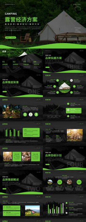 五一户外露营经春游团建活动策划PPT