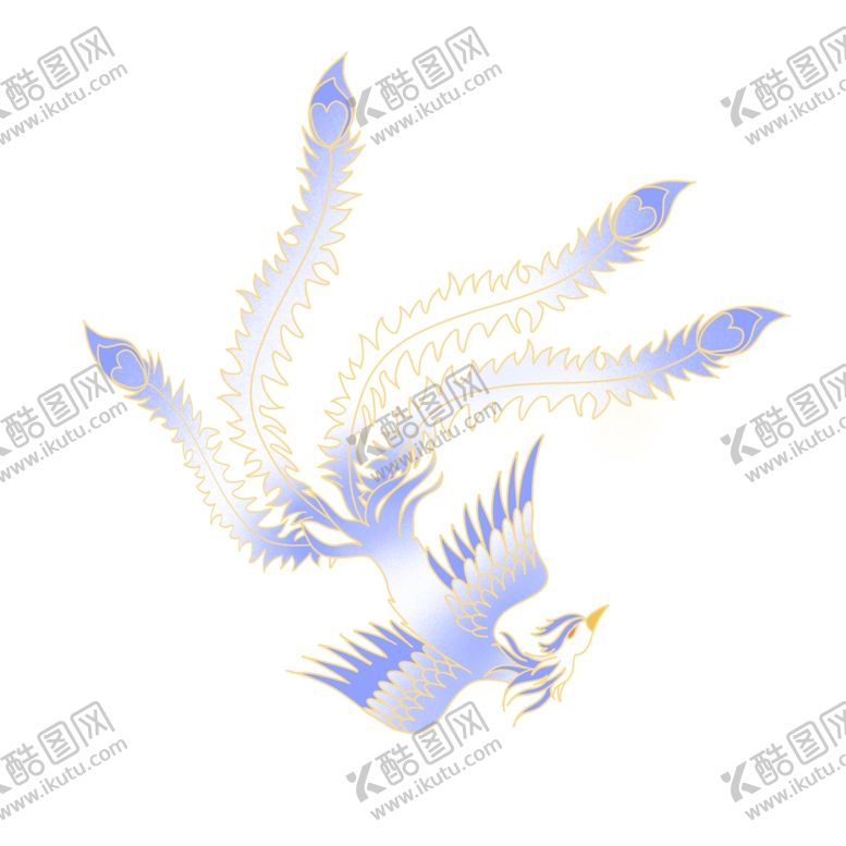 编号：79114501191024461422【酷图网】源文件下载-国潮凤凰图案 