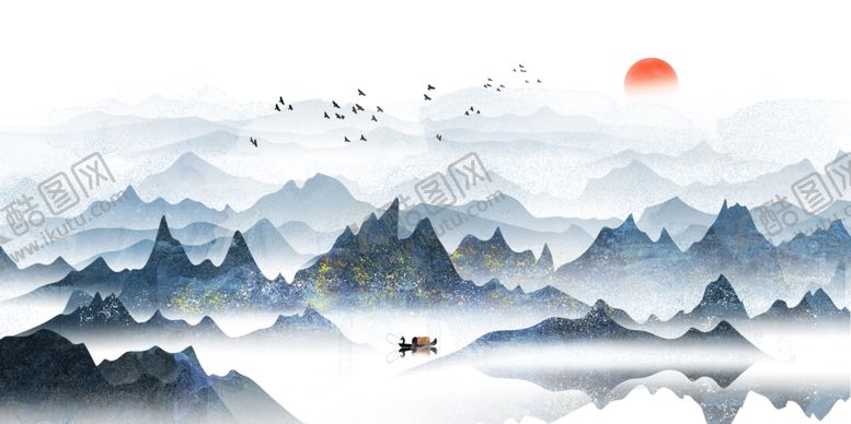 编号：94422901200348496093【酷图网】源文件下载-水墨山水