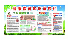 健康教育宣传栏展示