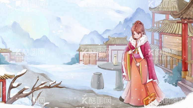 编号：96804509271055103607【酷图网】源文件下载-冬季扫雪