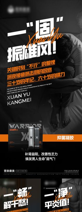 男性私护保健品海报