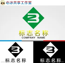 logo设计矢量图制作字母