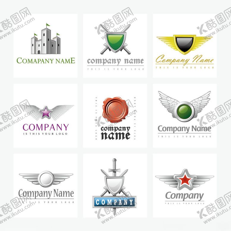 编号：32122110051344372152【酷图网】源文件下载-多样企业标志展示