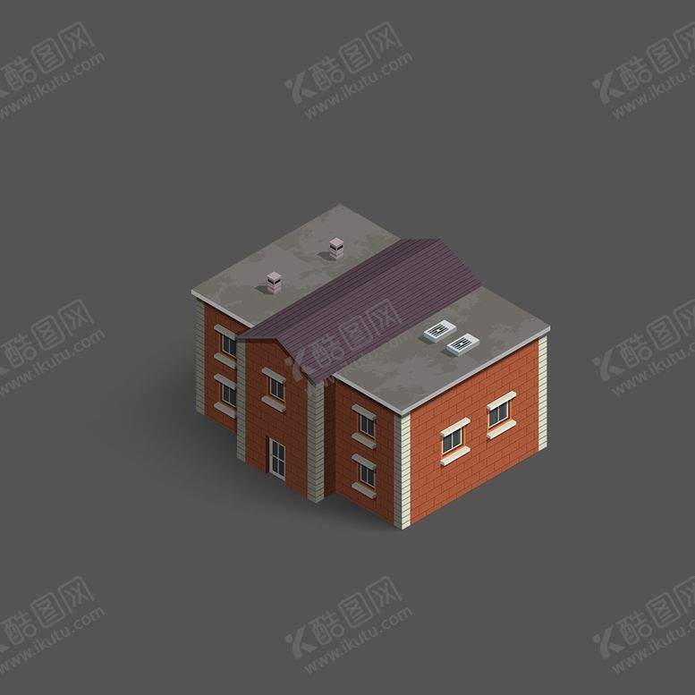 编号：41424107060500093781【酷图网】源文件下载-扁平建筑
