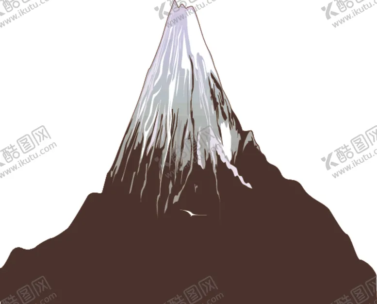 编号：46998902160528271939【酷图网】源文件下载-卡通手绘高山群山峰户外大山轮廓