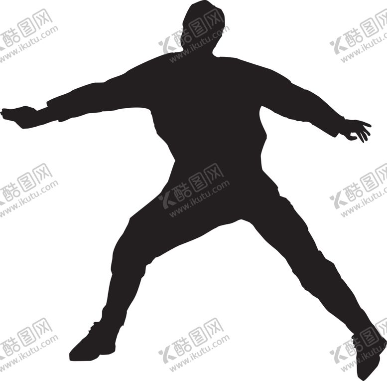 编号：24396004251442214498【酷图网】源文件下载-运动员剪影
