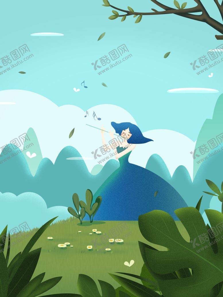 编号：79706606240533435558【酷图网】源文件下载-创意卡通插画图案