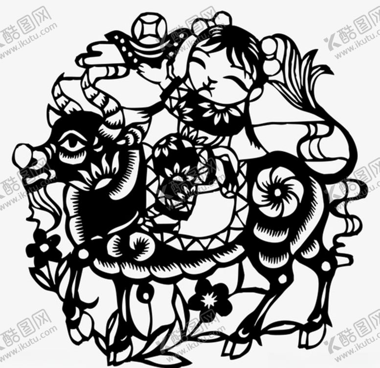 编号：90425805090911527745【酷图网】源文件下载-新年春节剪纸素材