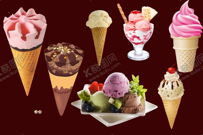 编号：67467710141022564779【酷图网】源文件下载-冰淇淋冷饮