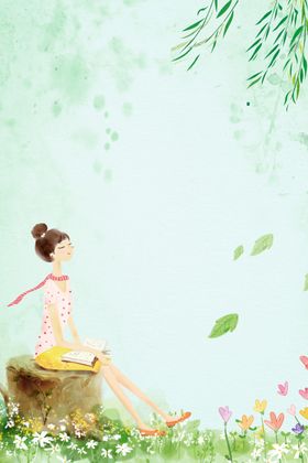 唯美少女插画