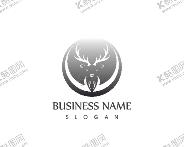 编号：83125010141109014814【酷图网】源文件下载-鹿头标志