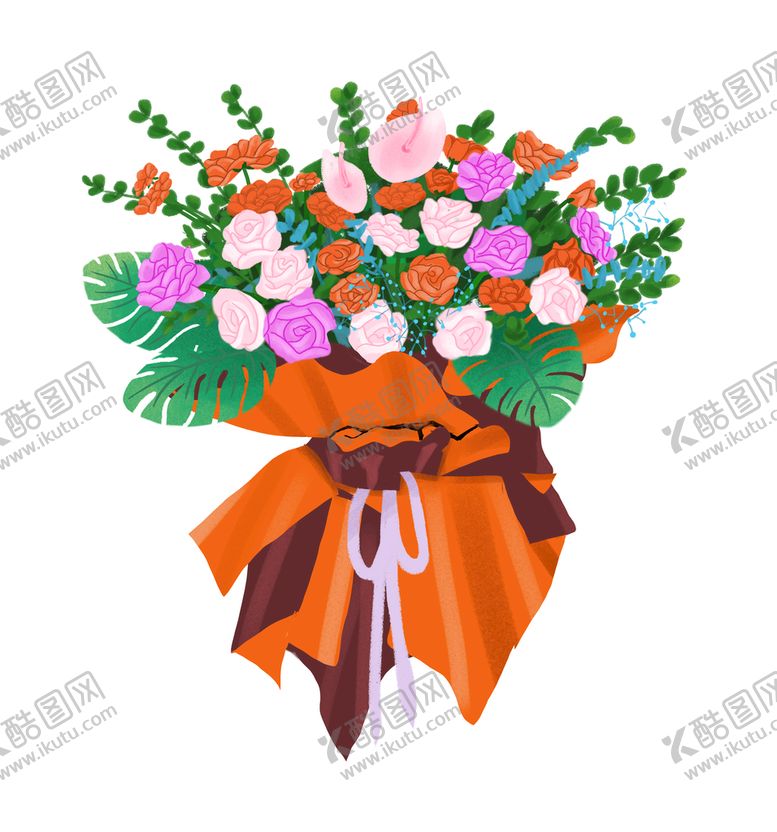 编号：97316411201609425416【酷图网】源文件下载-花束插画