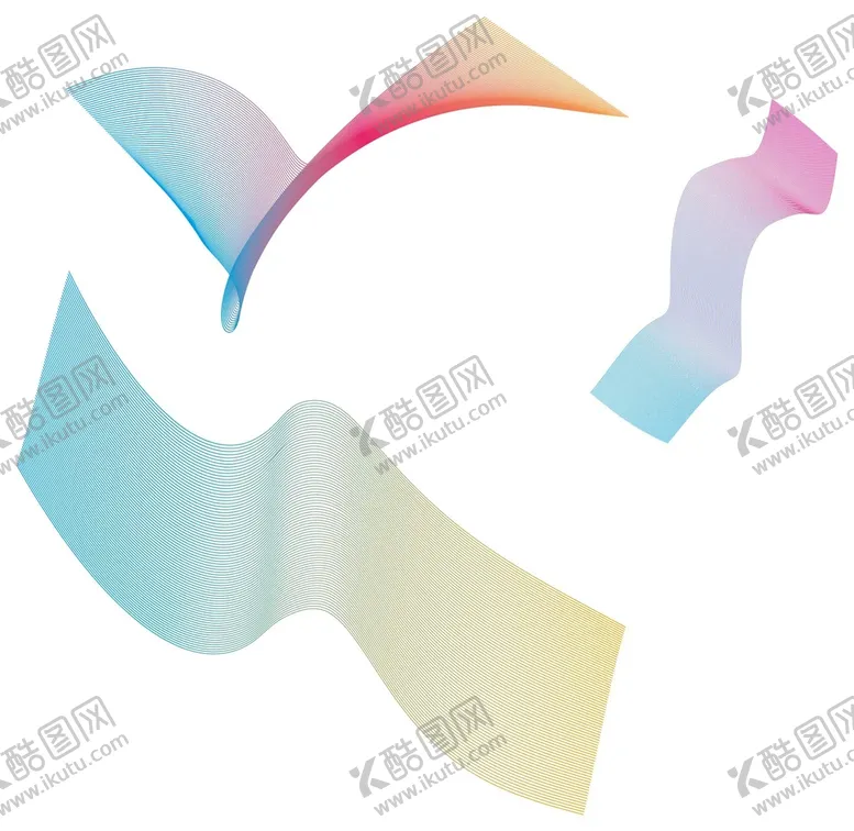 编号：21680710091043514295【酷图网】源文件下载-彩色波浪弧形线条 