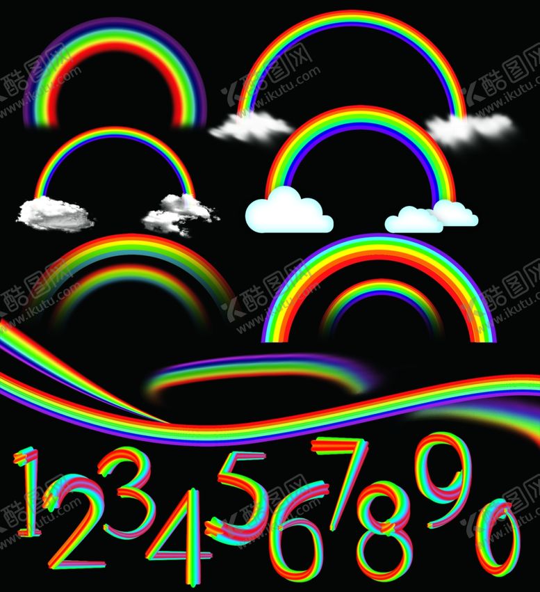 编号：58376009160847264783【酷图网】源文件下载-彩虹装饰