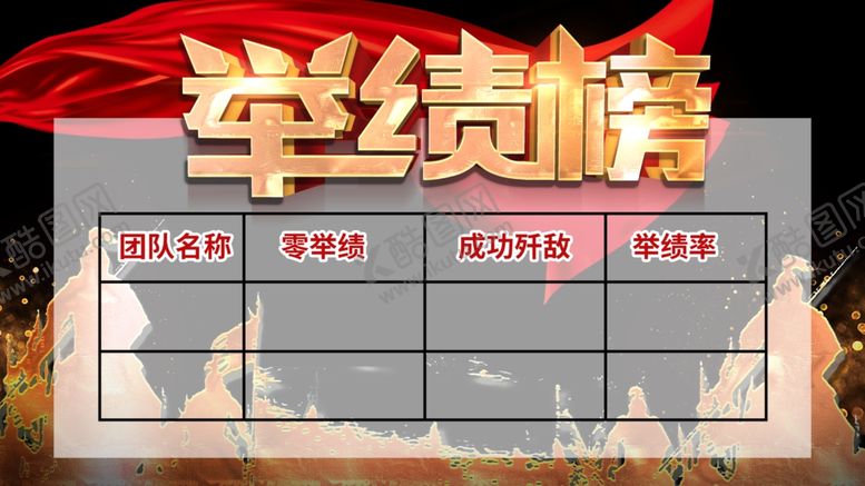 编号：56450109301708028398【酷图网】源文件下载-业绩榜