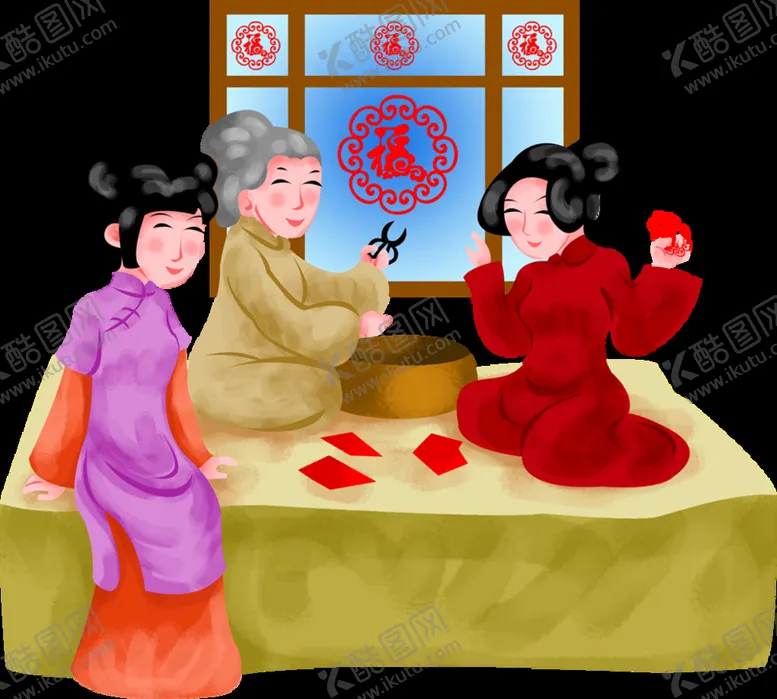 编号：81590310042033088547【酷图网】源文件下载-新年卡通画