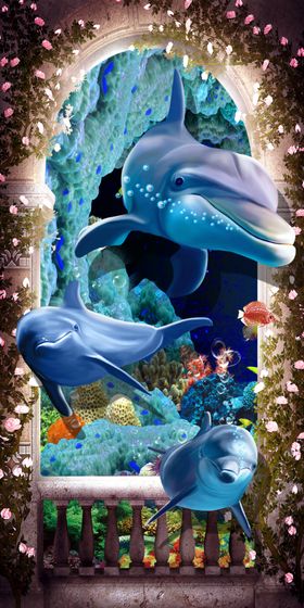 海底世界玄关画